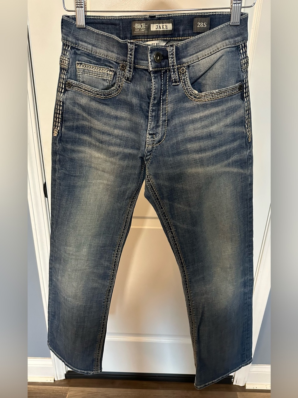 BKE Jake Men’s Slim Jeans - Mid Blue Wash